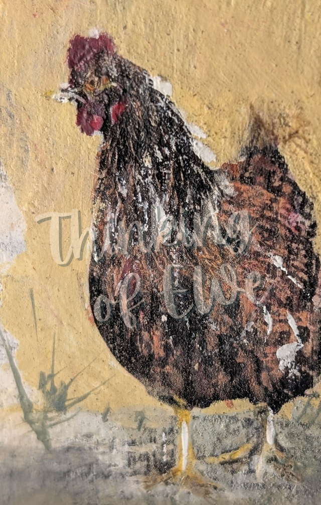 Chicken named Freeda! - Tealight Holder Reclaimed Wood
