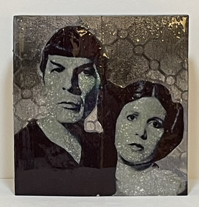 Holzblock Spock & Leia - Jane Framer 