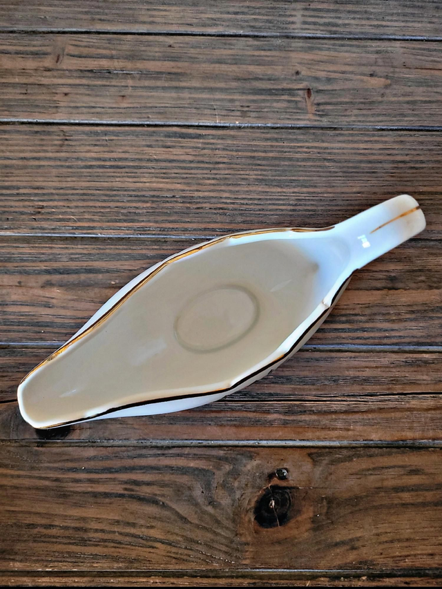 Saucière Gien Gardanne, roses couleur jaune, faïence vintage