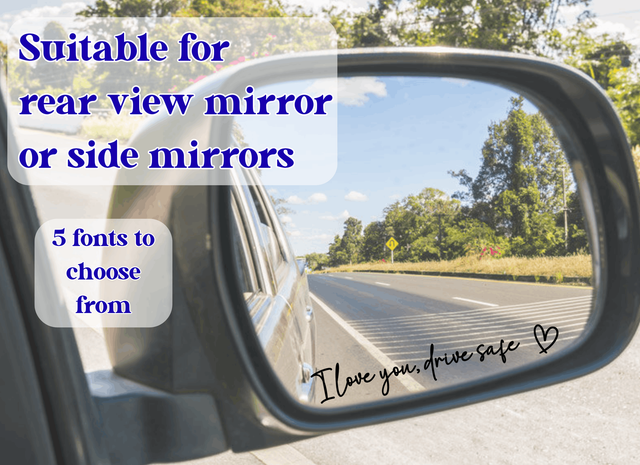 Drive safe I love you car decal