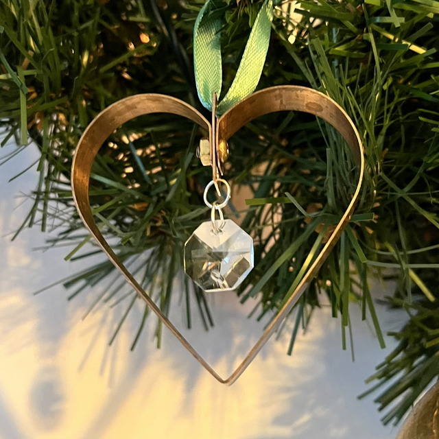 Mini Heart Copper Decorations
