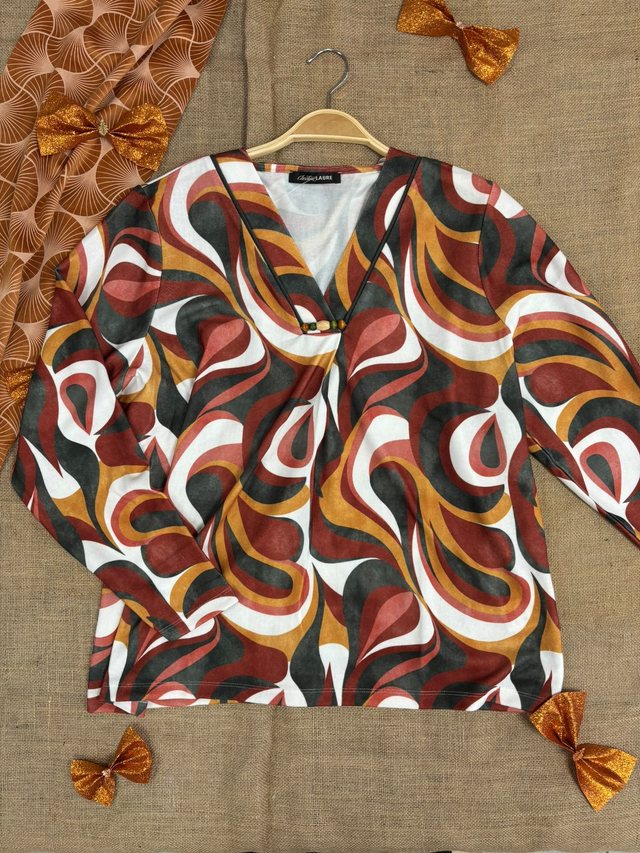 Blouse Imprimée Christine Laure