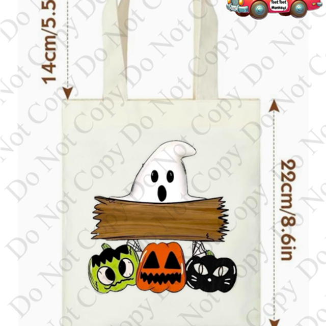 ghost trick or treat bag