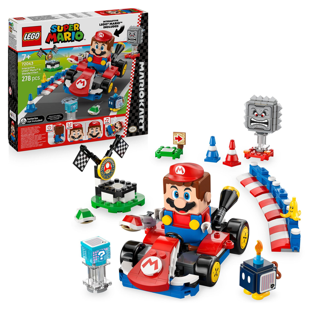 LEGO 72043 Super Mario Mario Kart – Interaktiver LEGO Mario & Standard-Kart