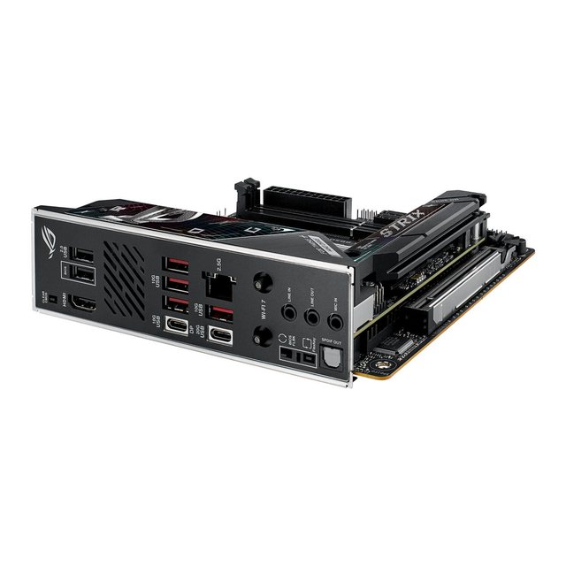 02.2.0112 – Scheda Madre ASUS ROG STRIX B850‑I GAMING WIFI – Mini‑ITX compatta nera con WiFi 7 per Ryzen 7000/8000/9000