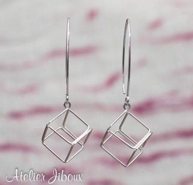 Boucles doreille  Les Cubistes 