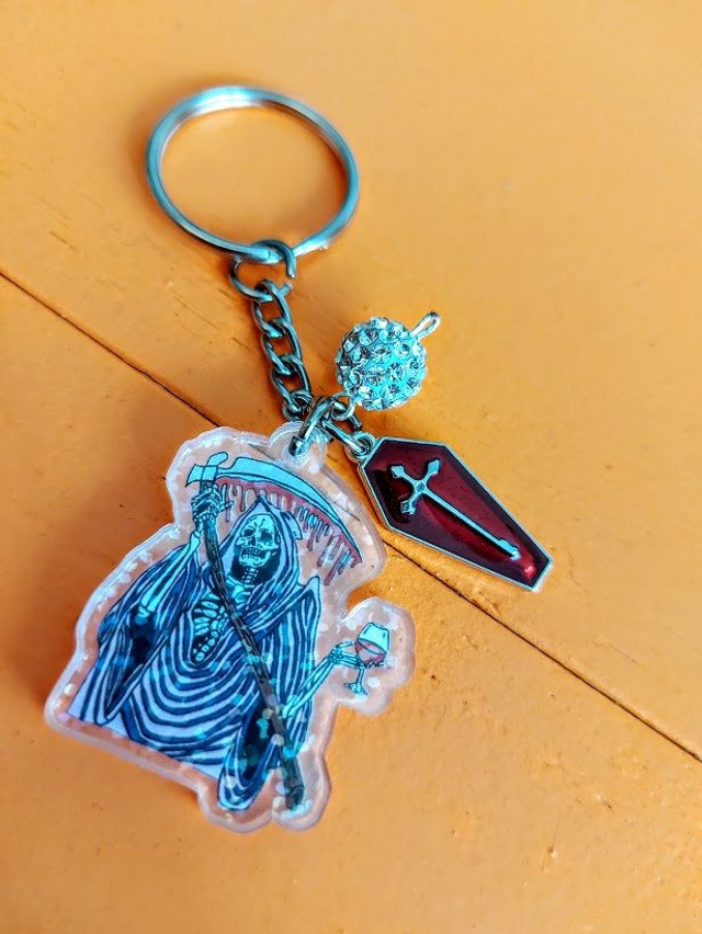Grim But Fabulous Keyring