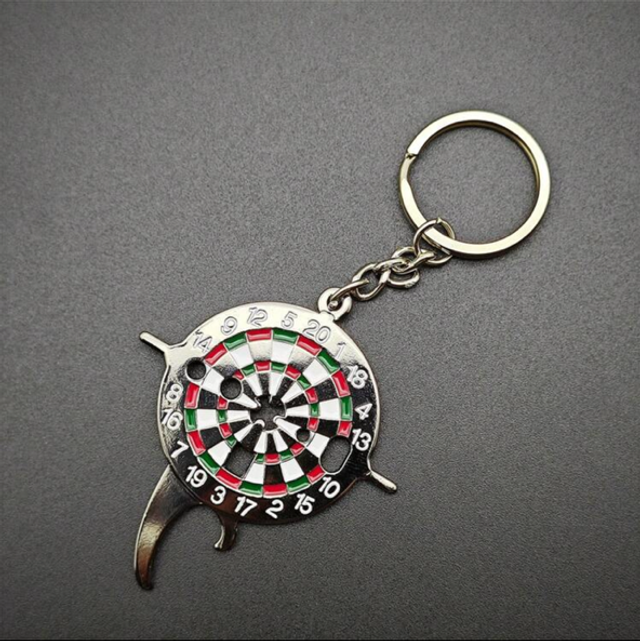 Porte-clefs cible, fléchettes