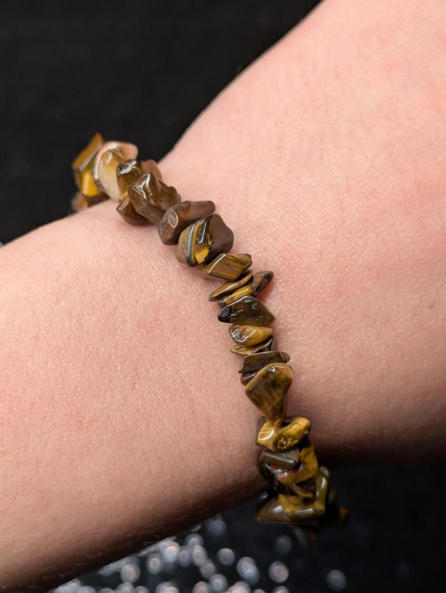 Bracelet oeil de tigre baroque 