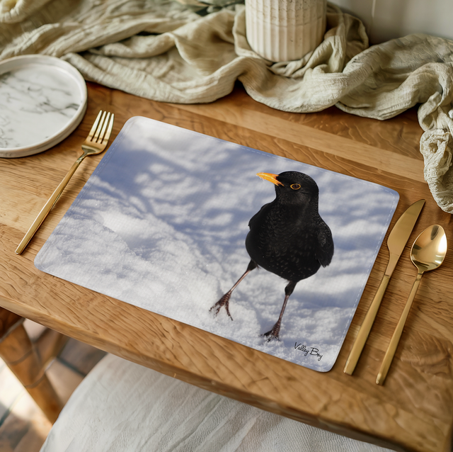 “Billy Blackbird in the Snow” Placemat 