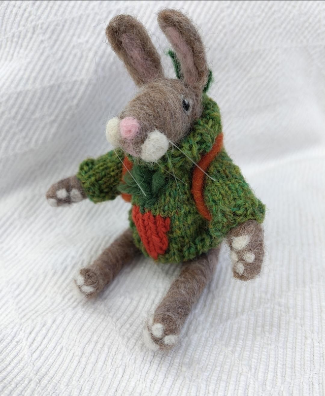Folk Tails: Brambles the Bunny (Made to Order - allow 3 week craft time)