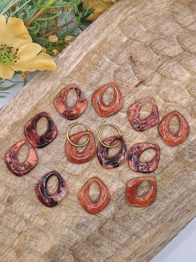 Choupettes Marine réversibles, marron cuivré 