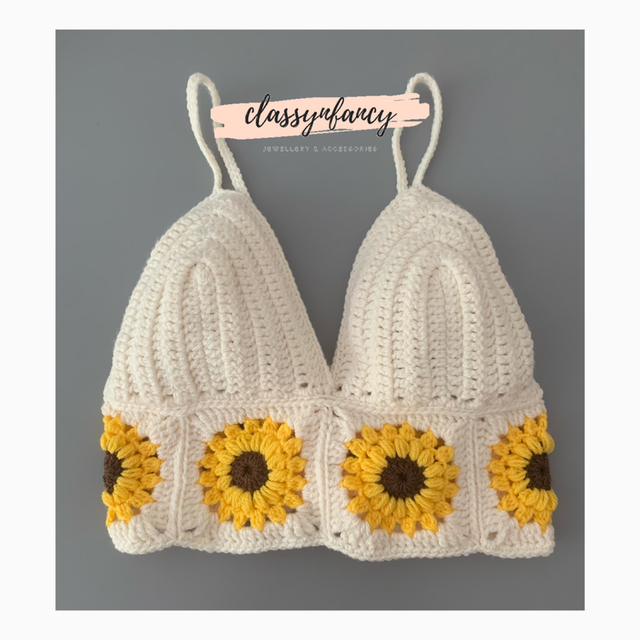 sunflower bralette