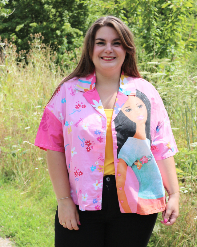 Chemise Oversize Unisexe – Barbie Vintage – Taille 46 – Pièce Unique