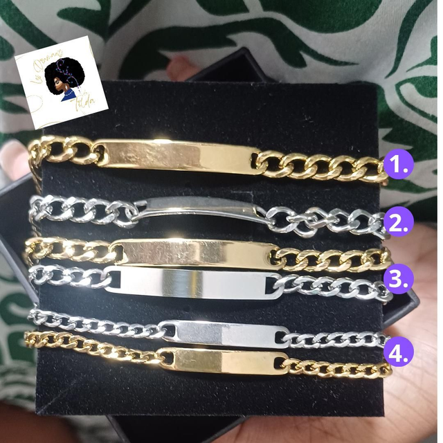 Gourmettes à graver 