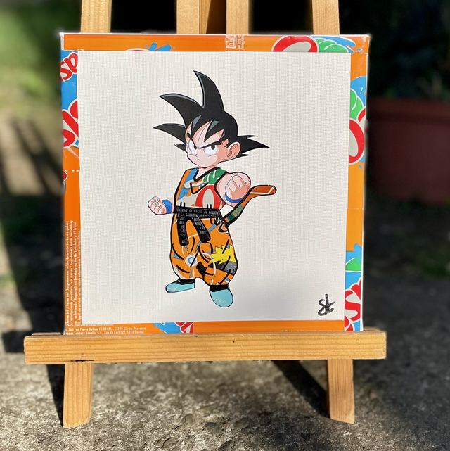 Tableau Sangoku DBZ 20x20 cm