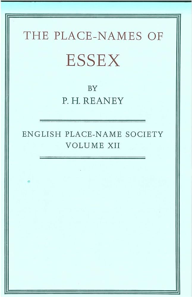 The Place-Names of Essex