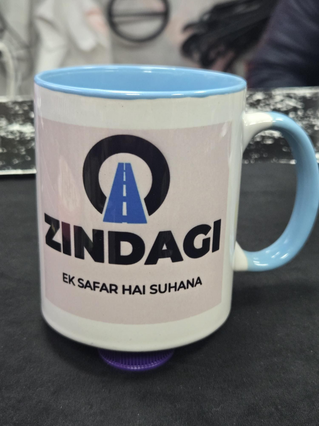 Zindagi ek Safar hai Suhana Mug Blue