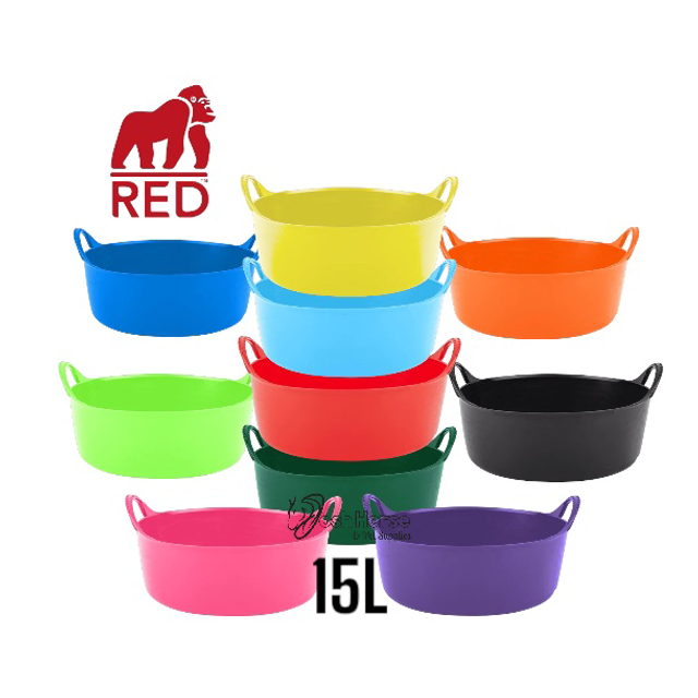 Red Gorilla Shallow Feed Tub 15L