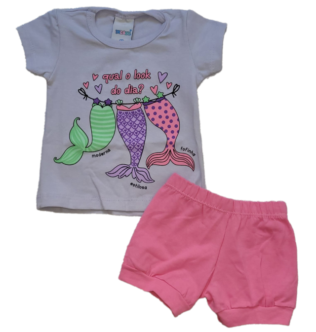 Conjunto Feminino Sereia Cinza 