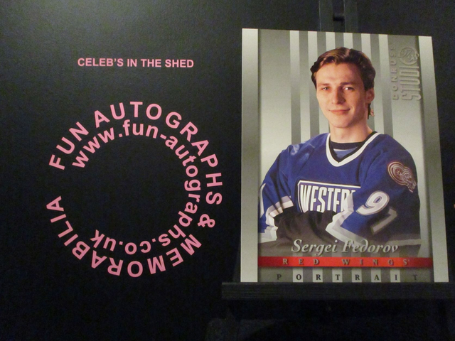 Sergei Fedorov - NFL 1997 Donruss Studio Ice Hockey Original 10x8 Trading Card #21 (A)