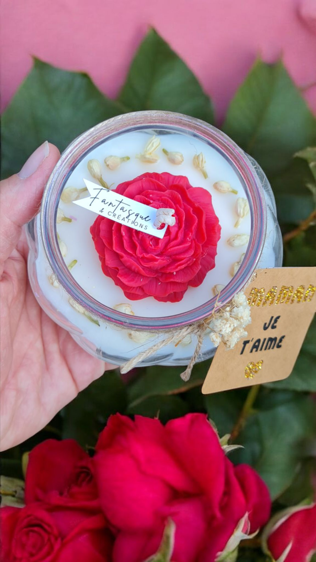 💕 Bulle de Verre - Rose Ancienne