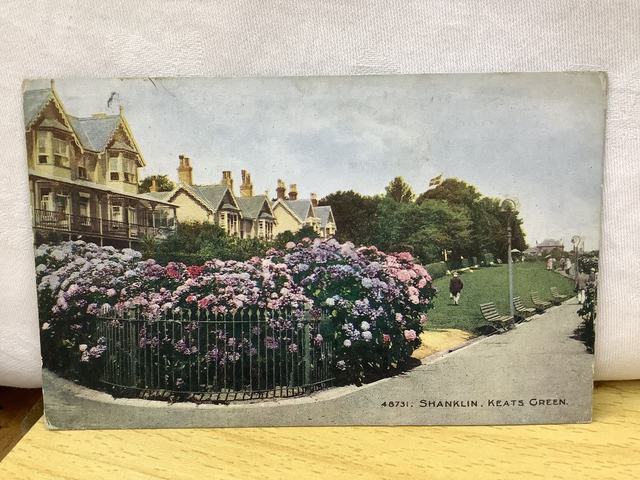 Shanklin, Keats Green, Isle of Wight, Posted 1921 The Photochrom Co. Ltd Postcard. Our Ref No. R874 £2.25