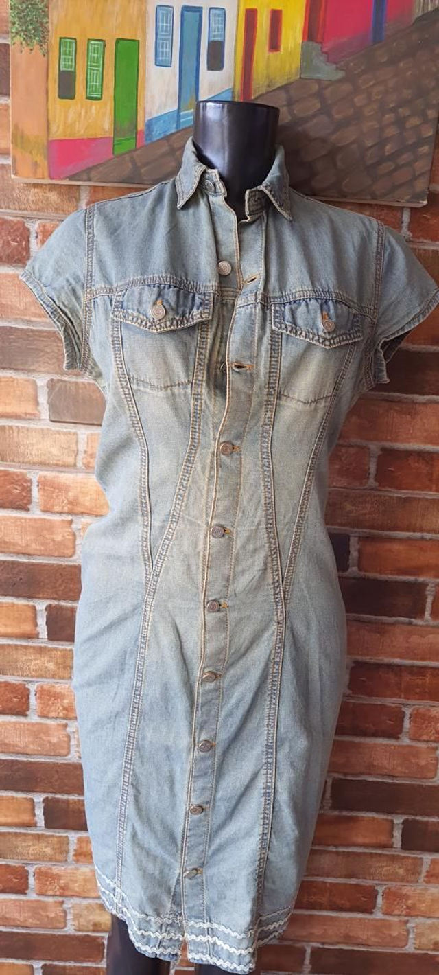Vestido Jeans Claro T/44