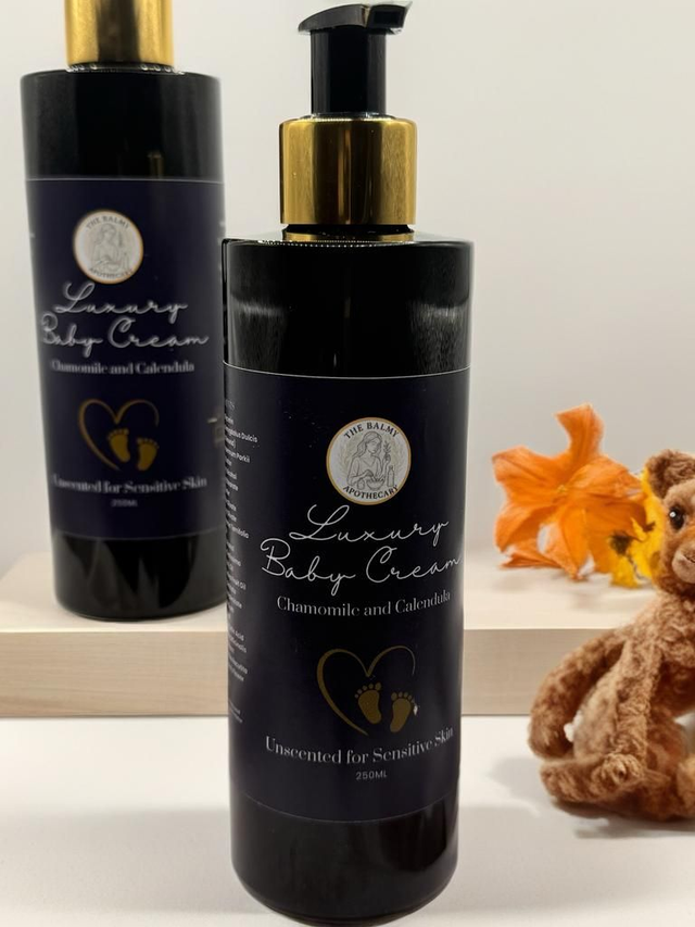 Luxury Baby Cream (250ml) - Chamomile &amp; Calendula - Unscented