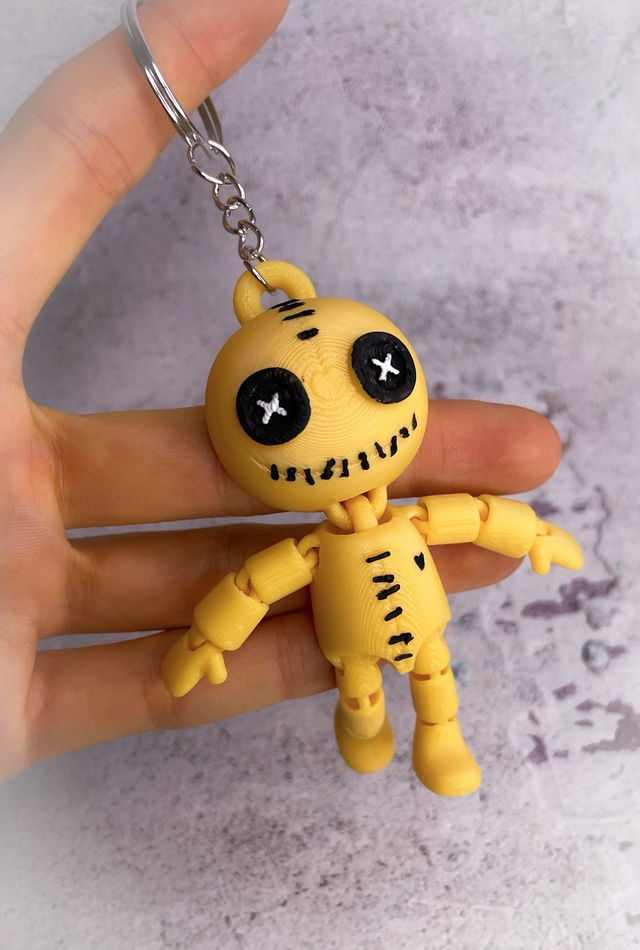 Klíčenka Voodoo panenka oranžová