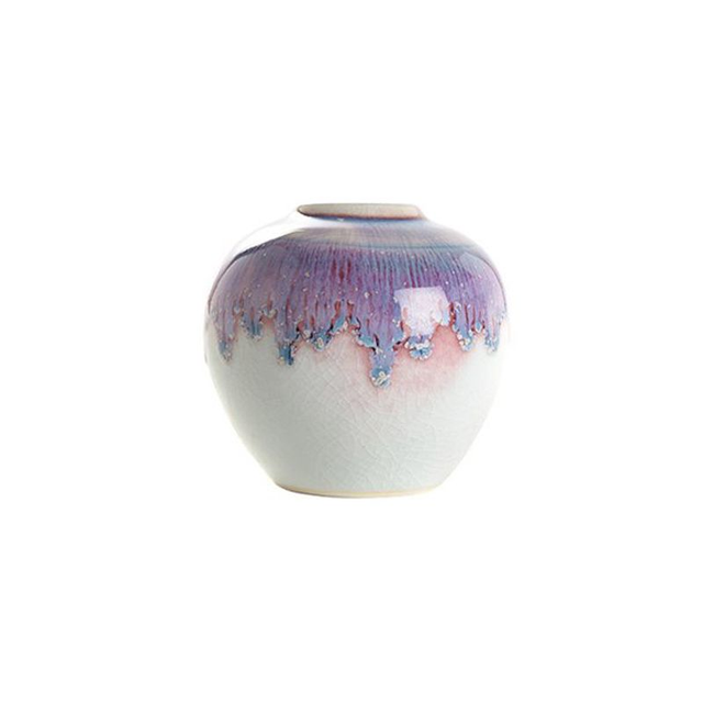 Vase porcelaine rouge s