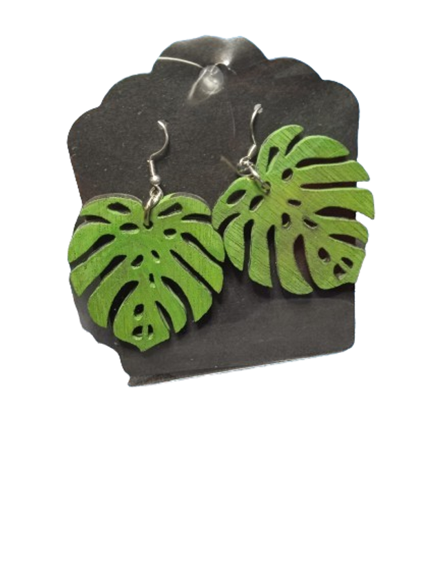 boucle d oreilles Éclats de Monstera