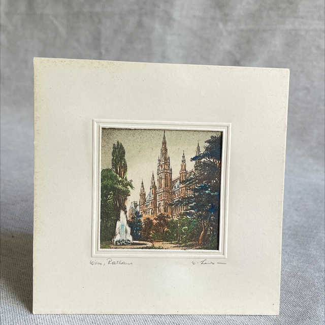 Kunstwerk Wien Rathaus Zeichnung