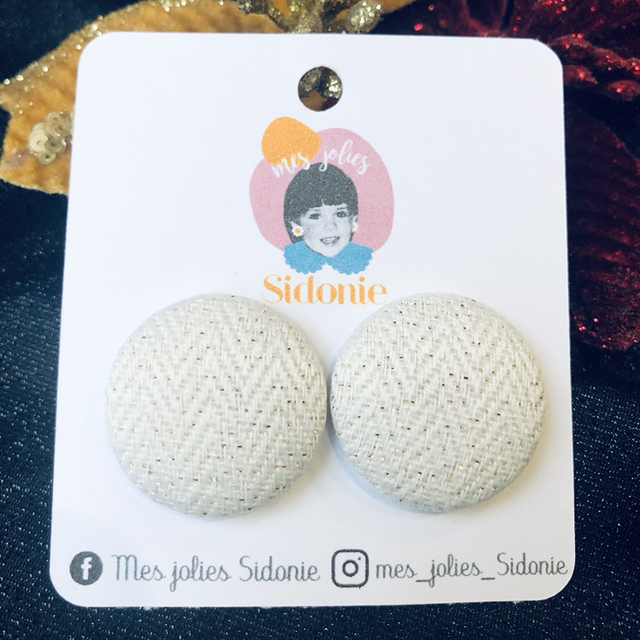 Sidonie beige chevrons pailletés