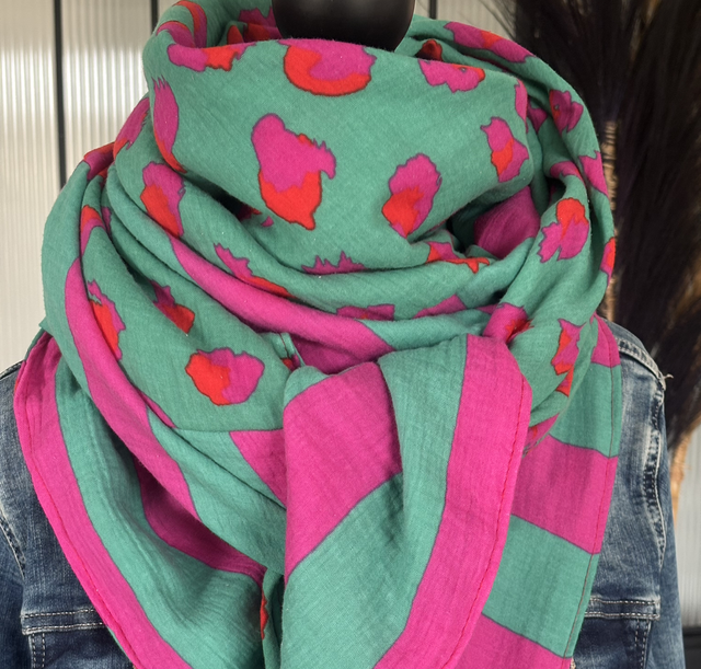 Foulard Léopard Pop