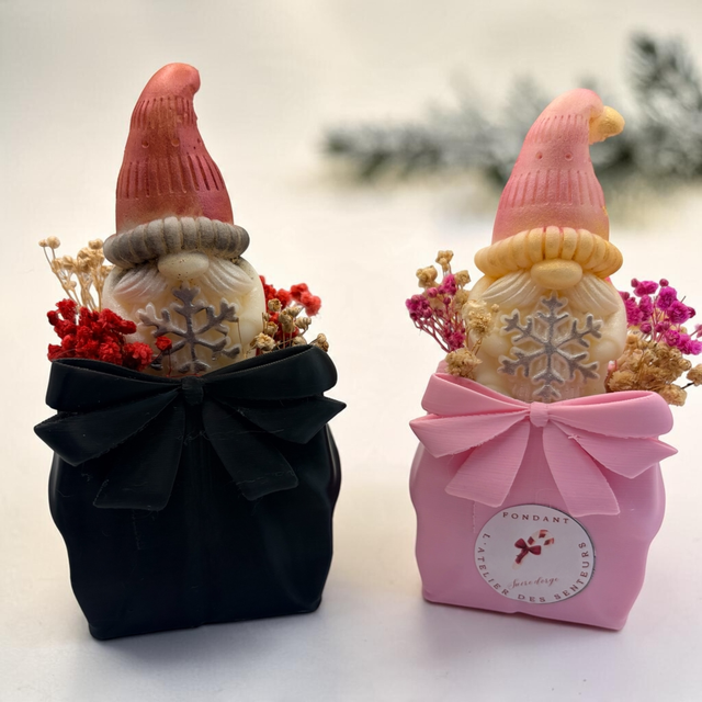 Maxi fondant Gnome 65 g senteur Sucre d’Orge – Pot cadeau