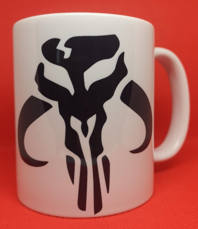 Custom Unofficial Printed The Mandalorian Logo 11oz Boxed Mug. 