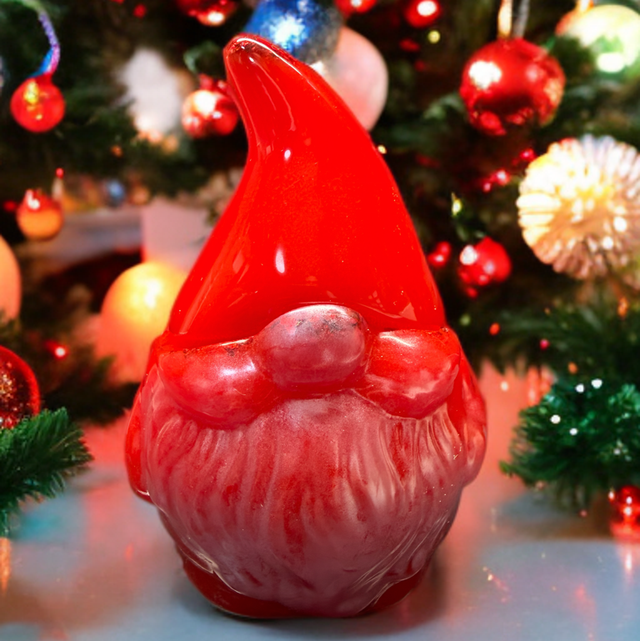 Boîte à Secrets "Gnome Rouge Festive"