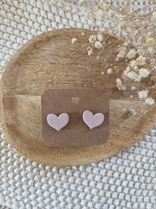 Cœurs texturés coloris crème