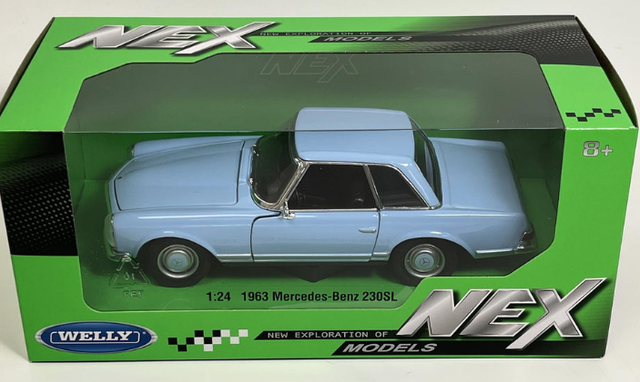 Mercedes Benz 230 SL Hellblau Welly 1:24