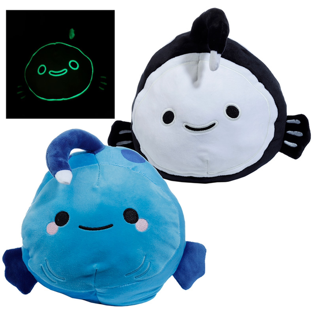 Cedric the Angler Fish Reversible Adoramals Glow in the Dark Plush Toy