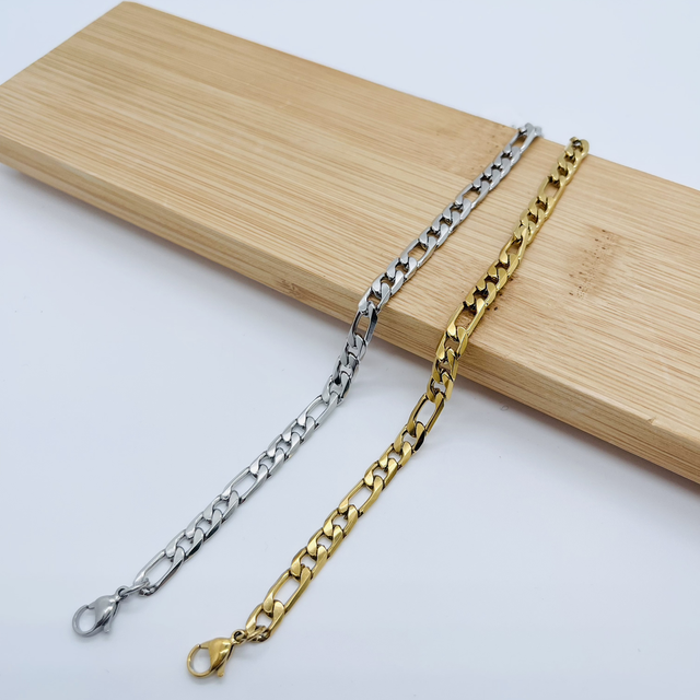 Bracelet maille figaro 6mm homme 