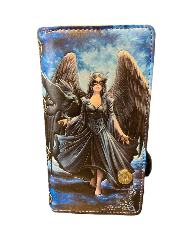 Raven Embossed purse by Anne Stokes