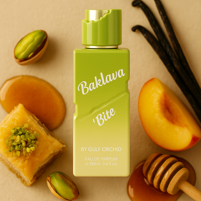 🥧 Baklava Bite – Gulf Orchid (100 ml EDP)