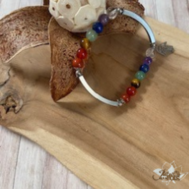Bracelet "7 chakras" avec tube
