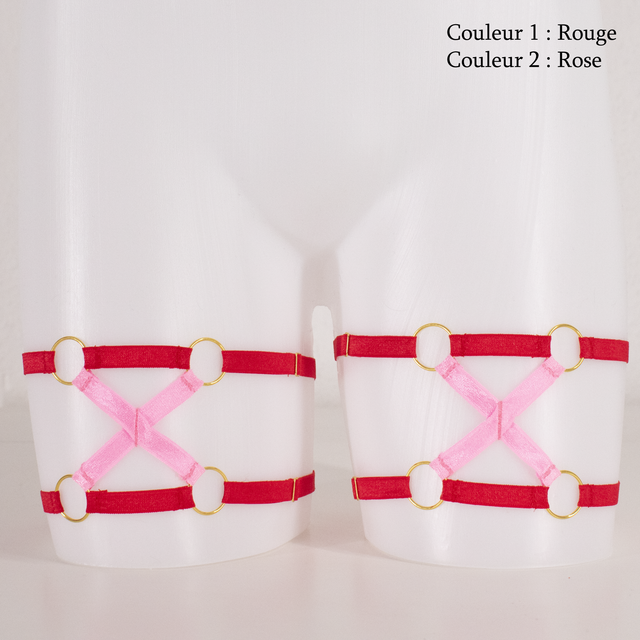 Harnais [Mix&amp;Match] - Jarretières Duo - IB-002 - Bicolore