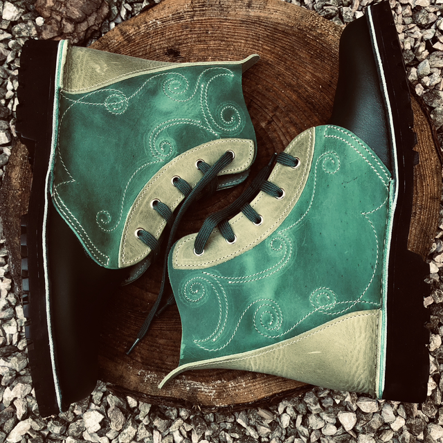 High-Top with Ornate Stitching