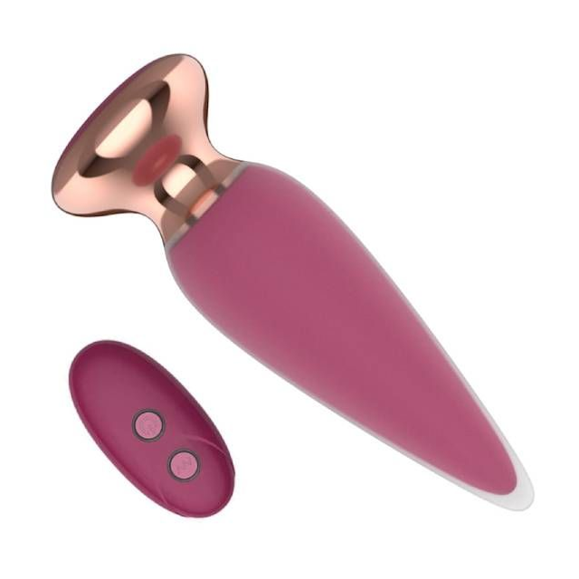 Plug Anal Stagly Fine Vibro Controle Remoto