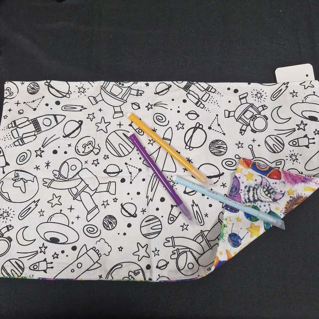 Set de table à colorier en tissu – ludique et pratique pour les enfants