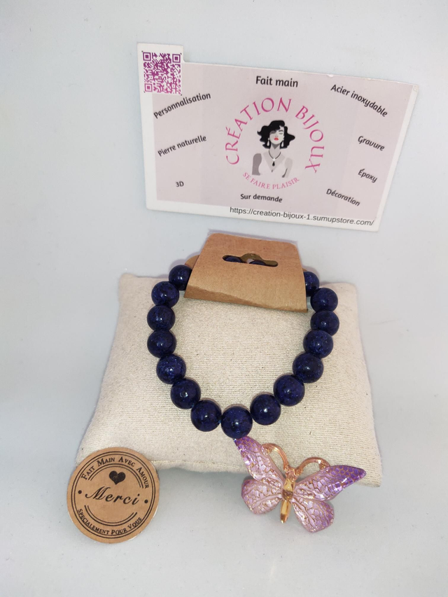 Bracelet lapis lazuli 